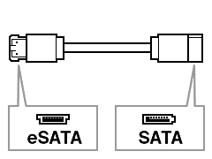 SATA-eSATA 변환케이블